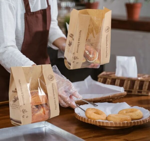 Paper bag for bakery